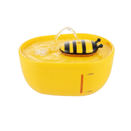 Cute Bee automatic pet water fountain for cats and small dogs