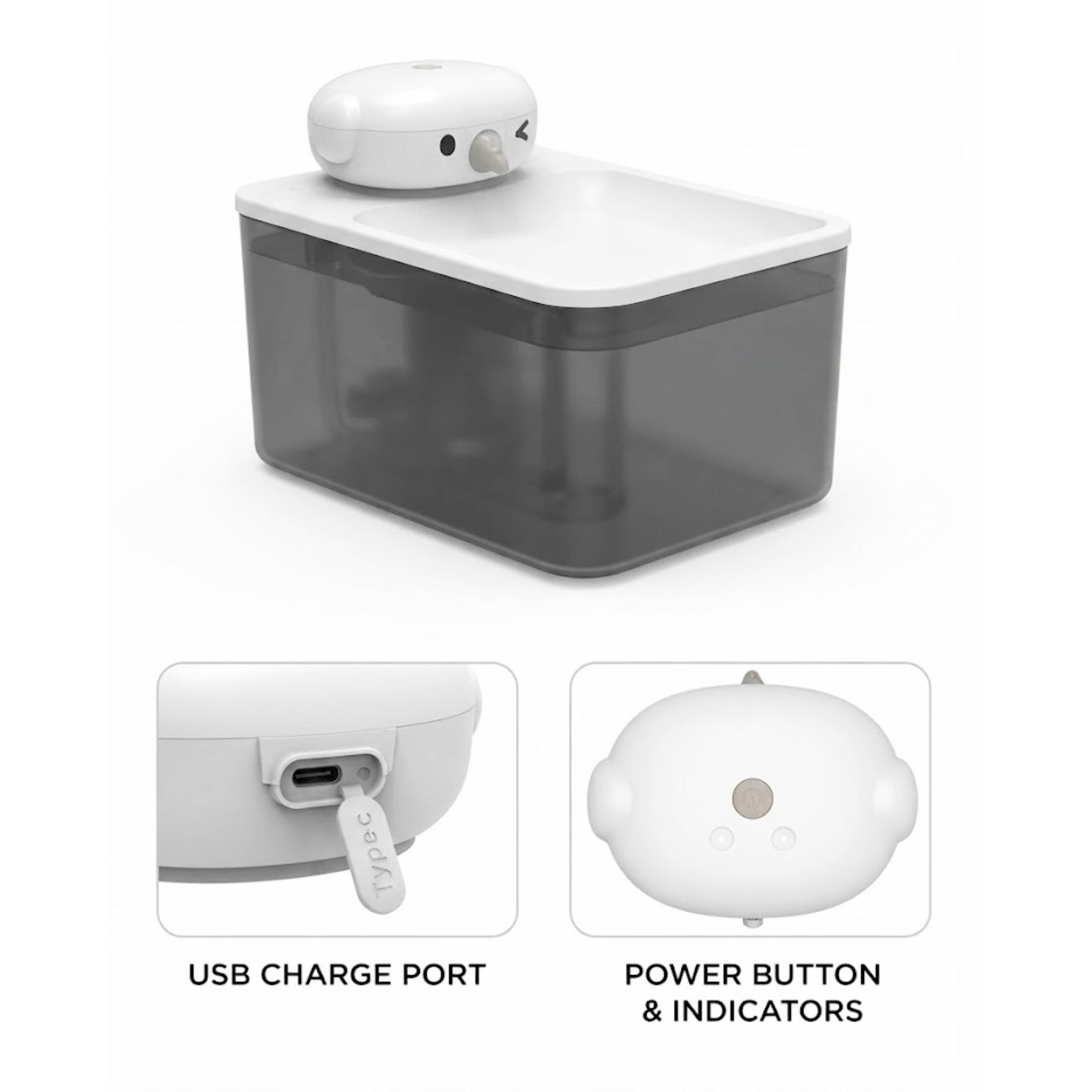 cute-birt-rechargeable-pet-water-fountain Cute Bird cordless rechargeable pet water fountain for cats and small dogs