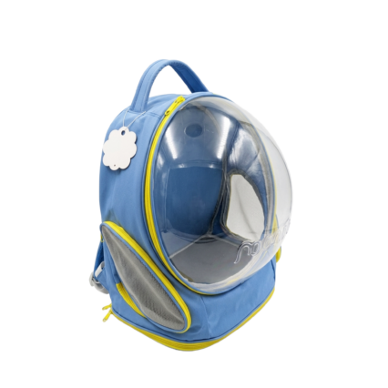 Panoramic Clear Window Pet Carrier Backpack for Cats and Puppies with Breathable Mesh