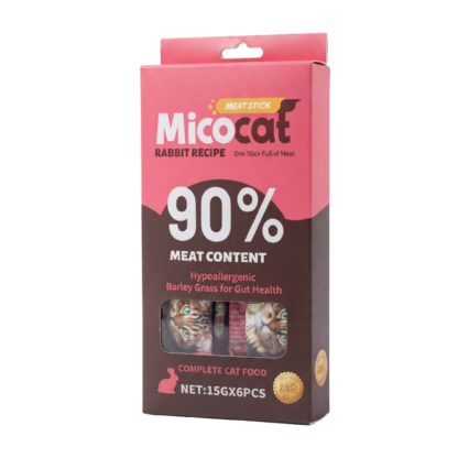 MicoCat Rabbit Meat Stick Complete Cat Food with 90% Meat Content