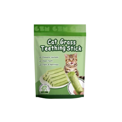 Cat Grass Chicken Teething Stick Cat Treat 30g